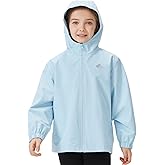 IOFLIGGA Kids Rain Jacket Lightweight Waterproof Rain Coats Outerwear with Hood for Boys Girls Size 4-15
