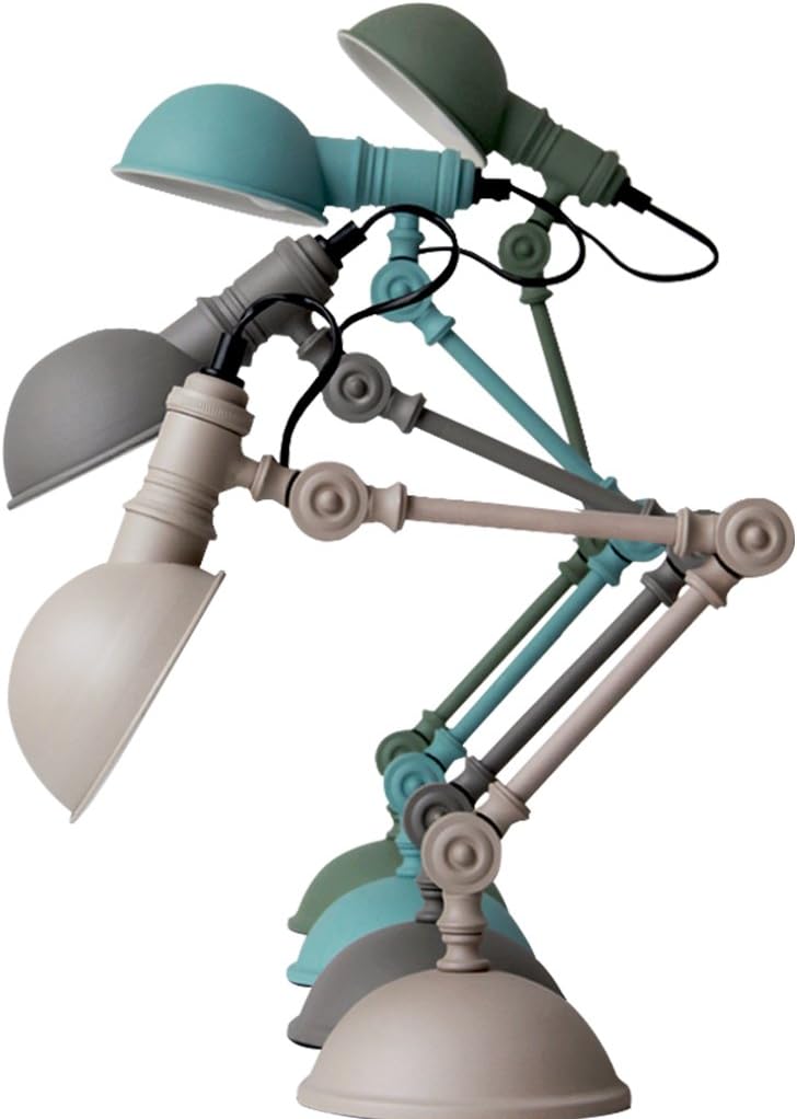 KXBYMX,Nordic desk lamp Designer lamp Desk Office Bedside Table Bedside Cabinet Reading Study Work Light Tomons Multi-swing arm Interior table lamp (Color : Blue)
