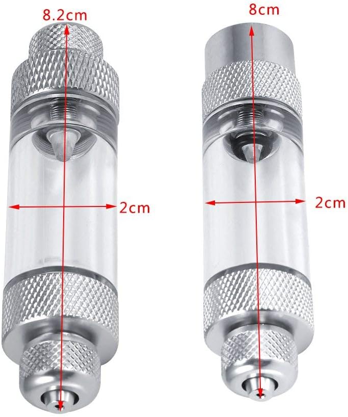Fdit Aquarium Water Plant Co2 Bubble Counter Single Head Non-Return Bubble Counter Fish Tank Tool (3.1 * 0.8Inch) - Image 3