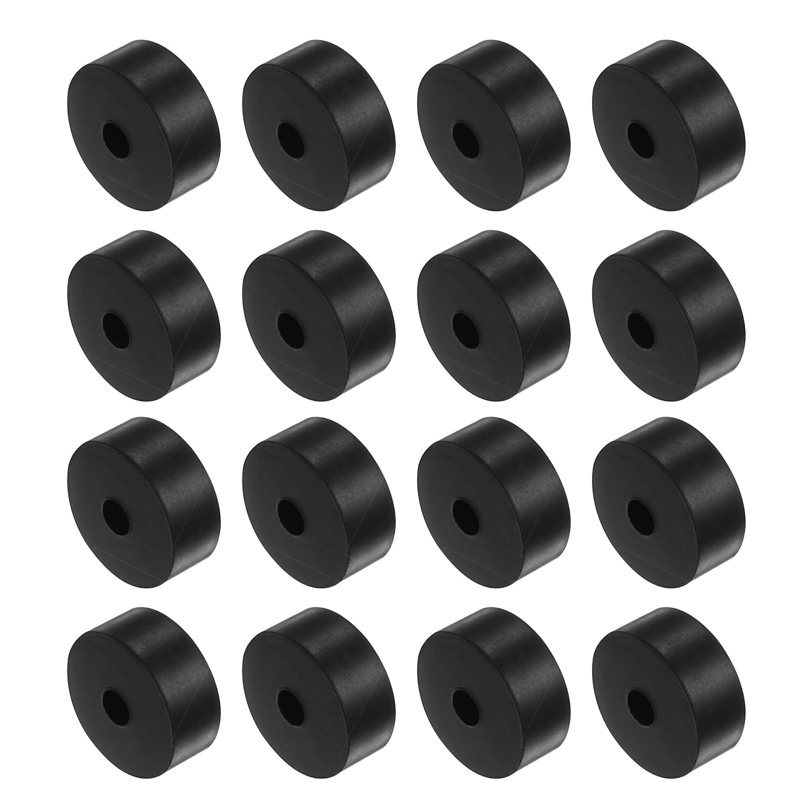Kozelo 16pcs Rubber Spacer [12x20x50mm] Anti Vibration Isolation Pads, for Home Cars Boat Accessories, Neoprene, Black