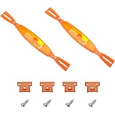 LBTODH 1 Pair Bike Wheel Spoke Reflectors Universal Orange Bicycle Safety Warning Reflector for All Types of Bicycles