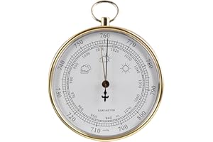 TEMKIN Barometer，Barometers For The Home，Fishing Barometer，100mm Barometer, High Precision Home Barometer With Hanging Ring, 
