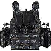 BOMTURN 1000D Tactical Vest for Men Quick Release Modular Vest Adjustable Vest Outdoor