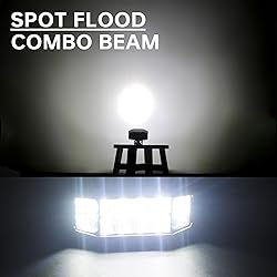 HOZILIFE 3 Inch LED Pods, 2PCS 40W 12V Flood Spot