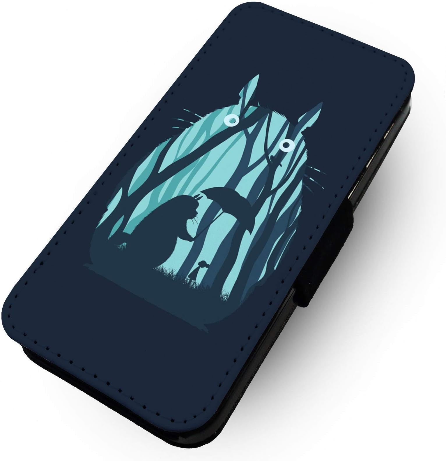 Toasted Merch Samsung NOTE 9 Totoro Silhouette | Printed Art Faux Leather Flip Phone Case Cover