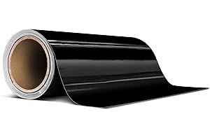 VViViD+ Ultra-Gloss Piano Black Air-Release Adhesive Premium Vinyl Pinstripe Tape Roll (6 Inch x 20ft)