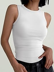 ANRABESS Womens Sleeveless High Neck Tank Tops