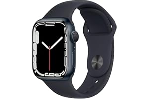 Apple Watch Series 7 (GPS, 41MM) - Midnight Aluminum Case with Midnight Sport Band - Regular (Renewed)