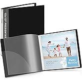 Dunwell 12x12 Binder with Sleeves - Folder with Clear Sheet Protectors, 24-Pockets, Display 48 Pages, 12 x 12 Presentation Book, Art Portfolio for Artwork, Keepsake Album