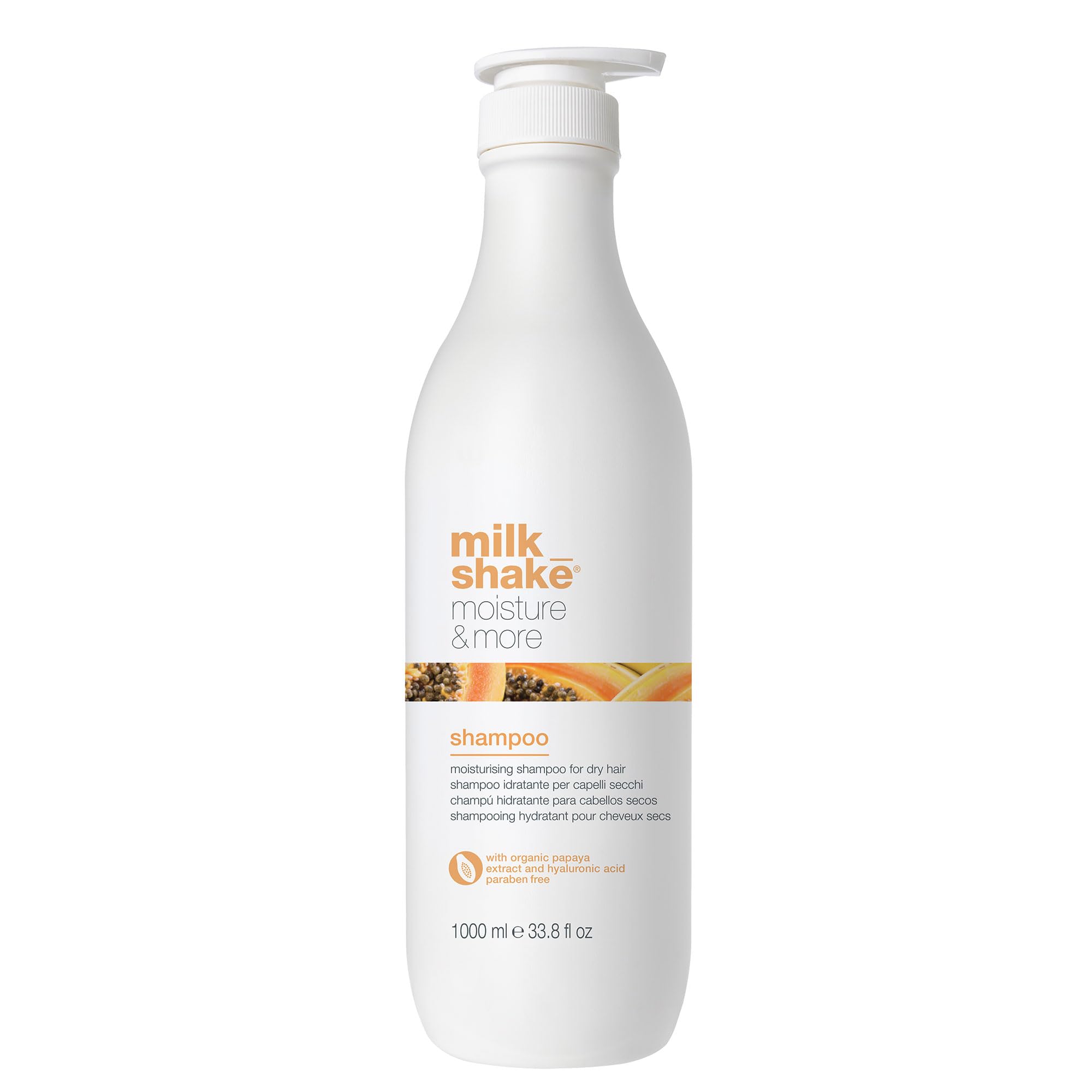 milk_shake Moisture & More Shampoo - Moisturizing Shampoo for Dry, Dull Hair | Restores Moisture and Shine | 33.8 Fl Oz/Tropical Scent Image