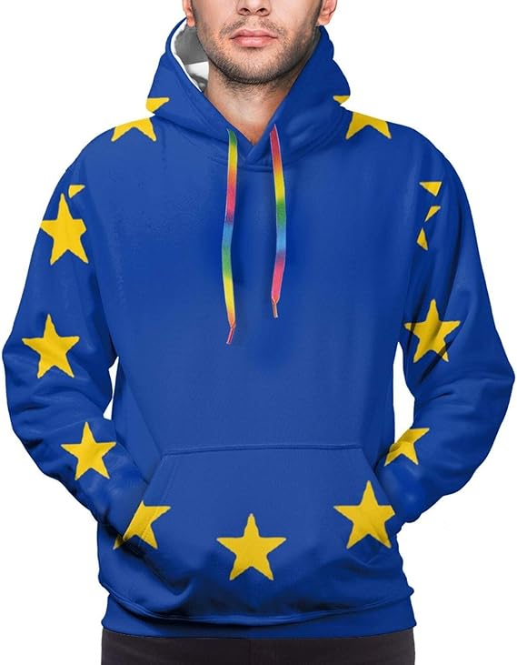 Europe Flag Unisex Pullover Couple Hoodie Hooded Sweatshirt Colorful: Amazon.co.uk: Clothing