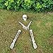 ALLADINBOX Halloween Creepy Graveyard Décor Groundbreaker Realistic Skeleton Bones and Skull(Include Skull, Hands, Legs, arms and feet with Lawn Stakes) for Outdoor Party, Life Size