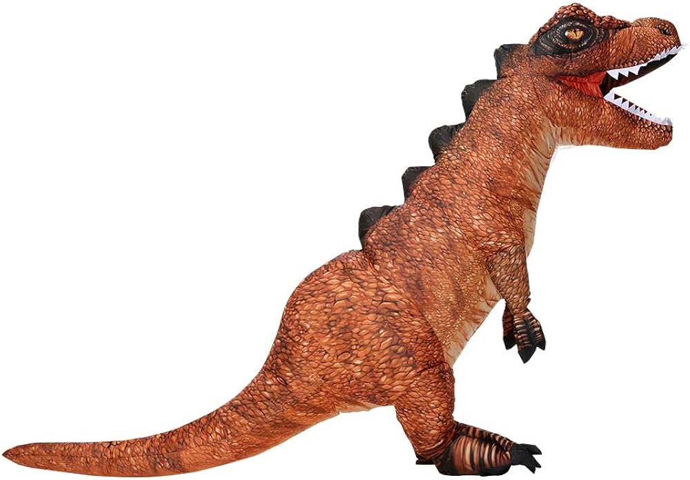 JUROSAICA Inflatable Costume Adult Dinosaur Costume Funny Fancy Dress Costume Halloween Costume Full Body Blow Up Costumes: Clothing