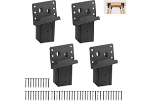 CDFYJHFDQ 4 Pcs Outdoor 4"x4" Compound Angle Brackets,Deer Stand Brackets for Deer Stand, Hunting Blinds and Tree Houses