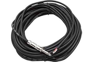 Seismic Audio QRW50 50-Feet Raw Wire to 1/4-Inch Speaker Cable, 16 Guage, PA/DJ/Home Audio