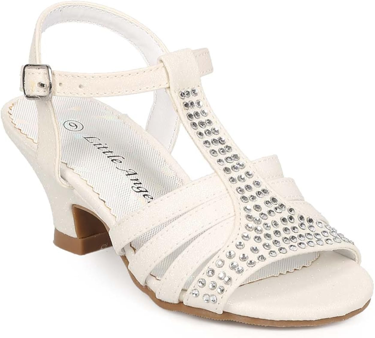 white open toe kitten heels