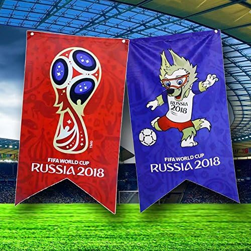 Dixis Flags 2018 Russia FIFA World Cup 2018 Red Flag Banner (RED)