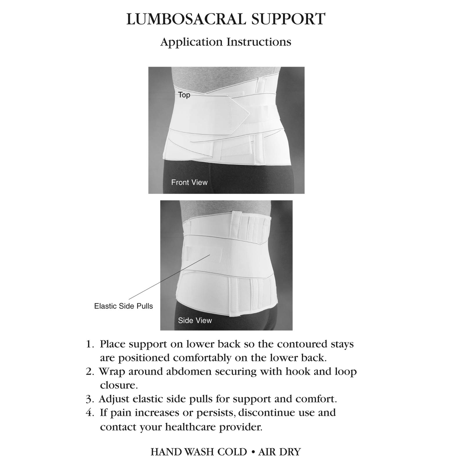 Sammons Preston Lumbosacral Support 10" X Large, Comfortable Stabilizer