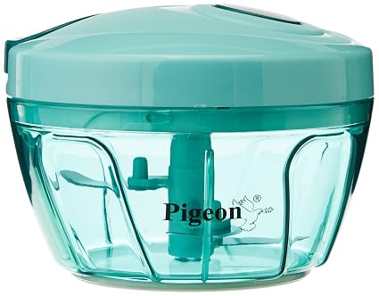 Pigeon by Stovekraft New Handy Plastic Chopper with 3 Blades, Green