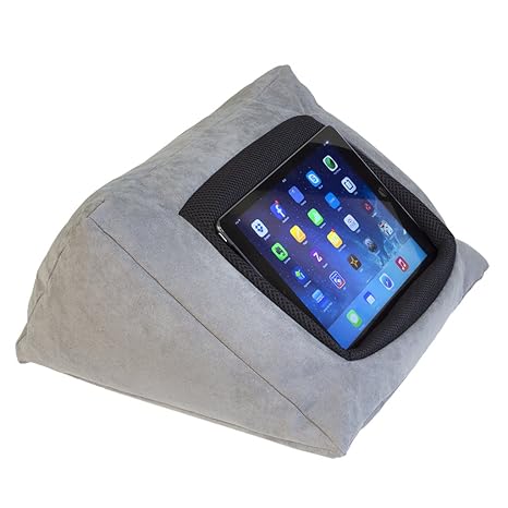 Mobiletoyz Ipad Cushion Pillow Stand Holder Grey For Ipad And