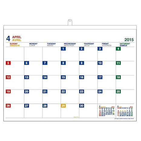 Amazon エトランジェ 2015年4月始まり壁掛カレンダー A2 Clm43 A2 01