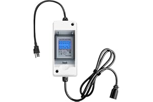 Home Energy Monitor, Haoguo 110V EV Charger Pass-Through Power Usage Monitor with IP 65 Waterproof for Indoor/Outdoor Use, Ideal for Monitor RV, Outdoor Generators, Households