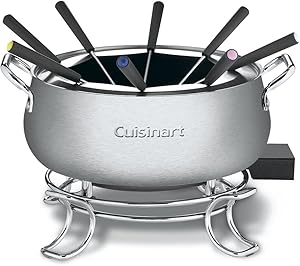 Cuisinart CFO-3SS Electric Fondue Maker, Brushed Stainless, 6.12