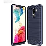 Xiaomi Poco F1 Case, TopACE Ultra Thin Carbon Fiber Scratch Resistant Shock Absorption Soft TPU Protective Cover for Xiaomi Poco F1 / Xiaomi Pocophone F1 (Blue)