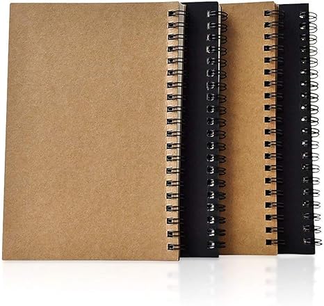 Lvcky A5 Dickes Papier Spirale Kunstler Zeichnen Skizzenbuch Notizbuch Tagebuch Kritzeln Notizblock Reise Kraftpapier Amazon De Kuche Haushalt