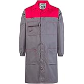 SUSHIMIAN Mens Laboratory Coat DIY Workshop Long Jacket Warehouse Workwear Overcoat Adult Lab Coat