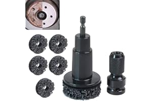 Wheel Stud Hub Cleaner Brake Hub Resurfacing Kit Portable Car Rust Remover Cleaner Hub Cleaning Tool for 1/2 Inches Wrenches