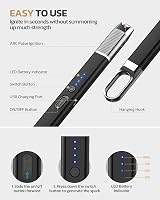 RONXS Lighter Electric Lighter Windproof Plasma Rechargeable Candle BBQ Camping view 6