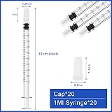 HXC 20 Pcs Colostrum Syringe 1ml No Needle Cap Safe Pack Refilling Kit view 2
