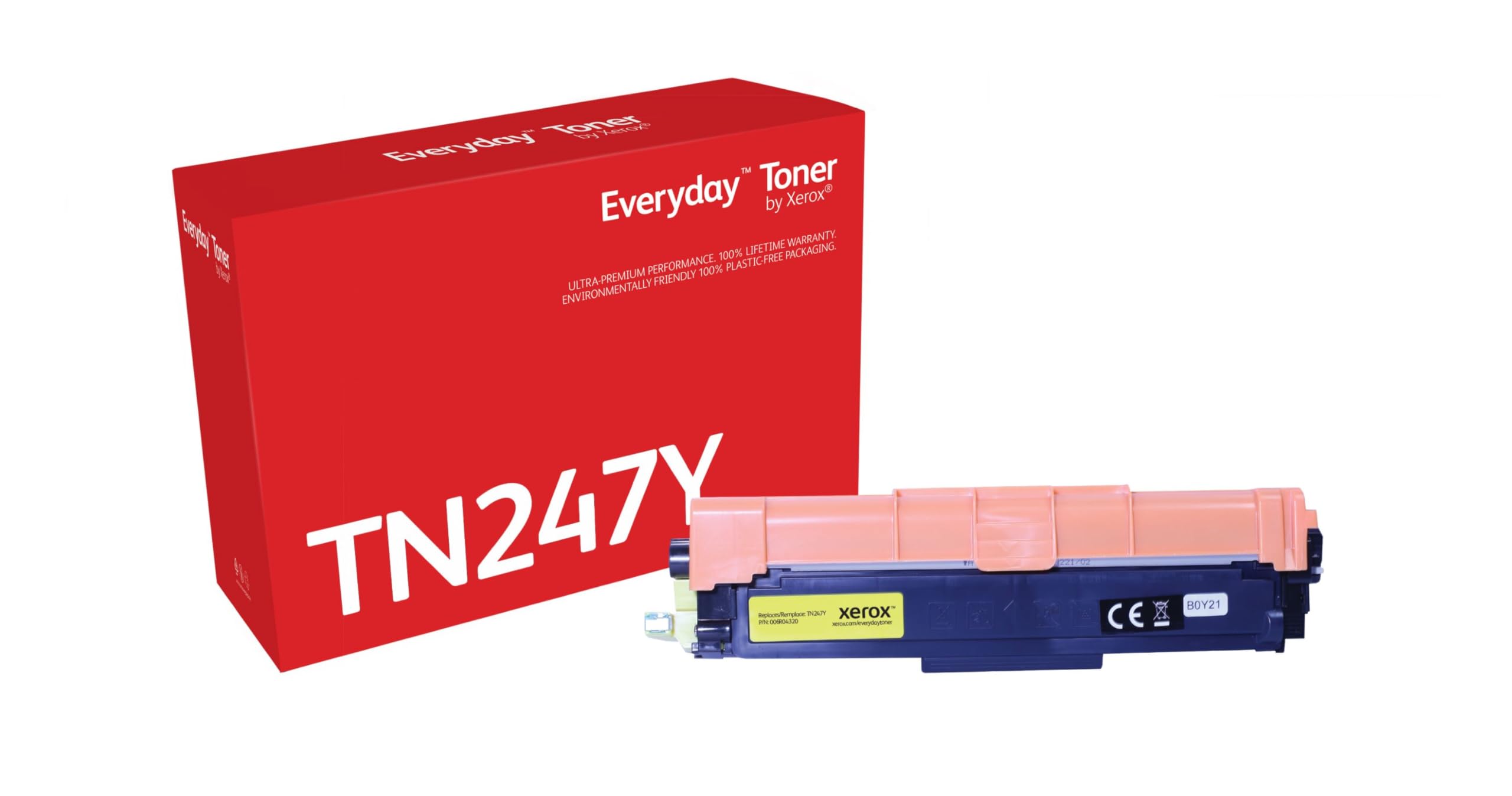 Everyday by Xerox Compatible Brother TN247Y Yellow Toner, High Capacity