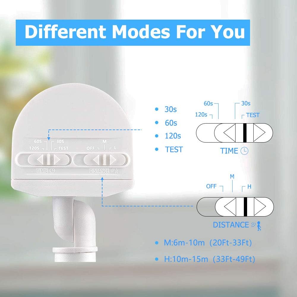 Harmonic LED Security Lights Outdoor 4000LM, 42W 6000K Super Bright Motion Sensor Light, 3 Adjustable Head, IP65 Waterproof Flood Light Outdoor for Entryways, Stairs, Yard and Garage - - 