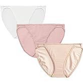 Vanity Fair Women's Illumination String Bikini Panties, Silky Stretch & Satin Trim