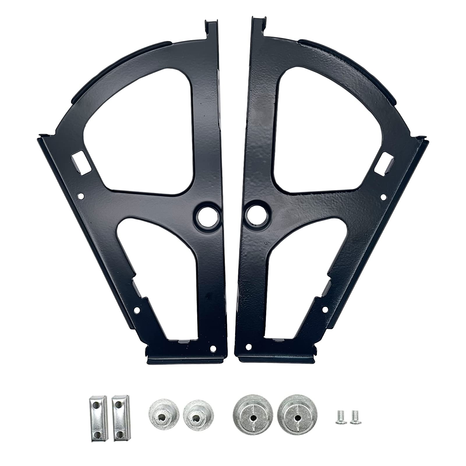 Photo 1 of 2Pcs Single Layer Shoes Cabinet Hinge Cold Rolled Steel Shoes Drawer Hinges Shoe Rack Flip Frame Black with Accessory