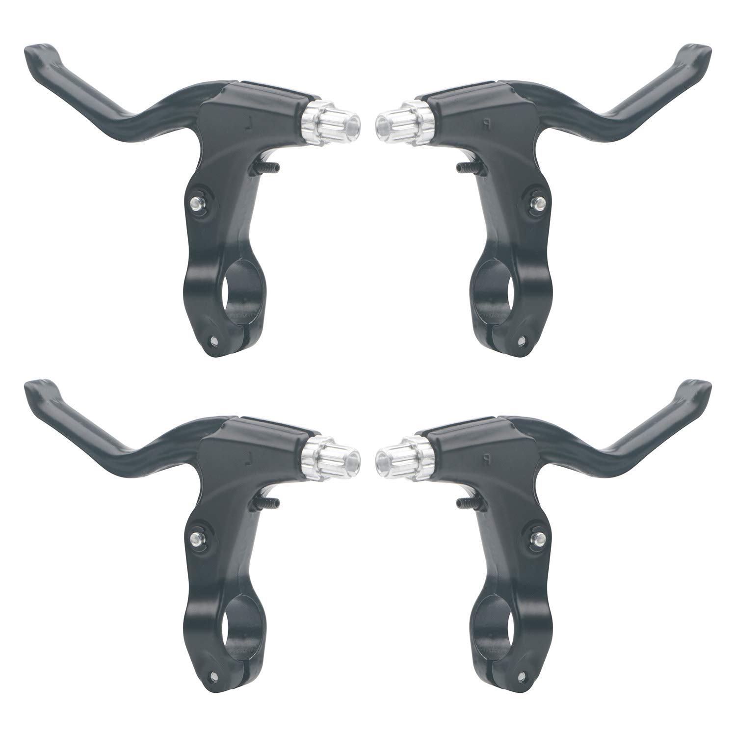 Unxuey 2 Pair Bicycle Brake Levers, Aluminum Alloy Mountain Cycling Brake Handle Accessories for Road Bike MTB BMX Bike, 2.2cm