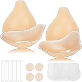 LEFRECO Sticky Bra Push Up 2 Pairs, Nipple Covers for Women Silicone Adhesive Bra Pasties