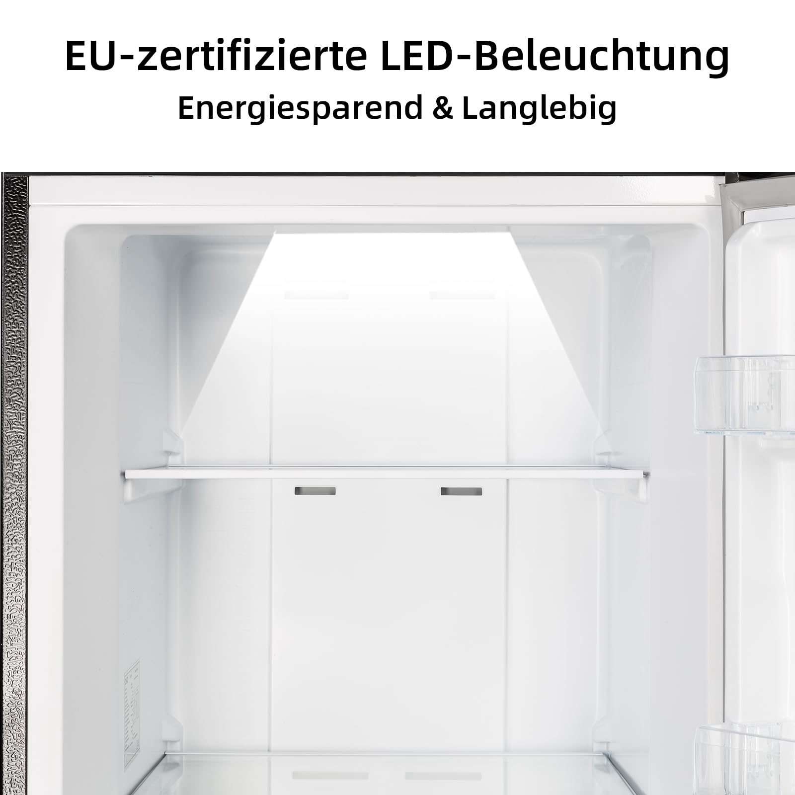 CHIQ Gefrierschrank, Kühlschrank, No Frost, 206L, 170 cm | Schnellgefrieren, Flexible Kühl- und Gefrierfunktion | -32°C Ultra-Niedrig, Tiefkühlschrank groß mit Touchdisplay, 178kWh/Jahr, CSD206NEID 8