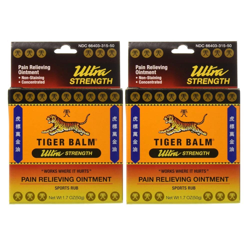 Tiger Balm Sport Rub Pain Relieving Ointment, Ultra Strength 1.70 oz