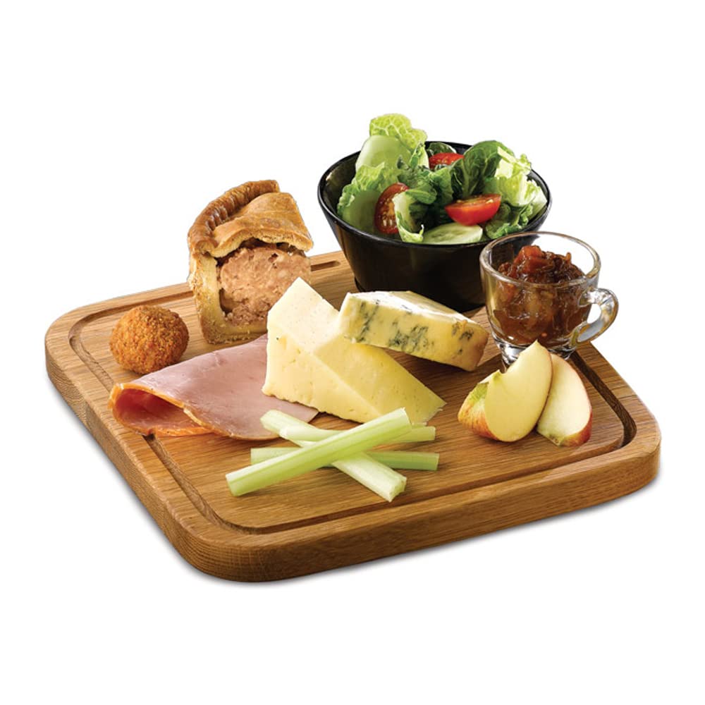 Art de Cuisine DS29908 Rustic Oak Board, Square, 25.5cm