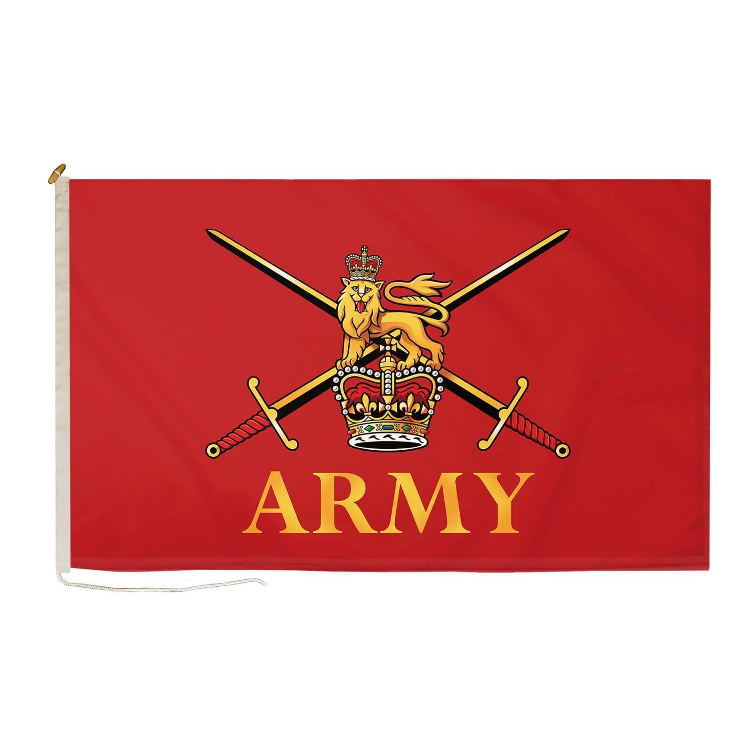 DuraFlag British Army 5ft x 3ft Flag Premium Quality With Rope & Toggle Reinforced Stitching 150cm x 90cm British Military Flag Heavy Duty Polyester Weatherproof Fade Resistant