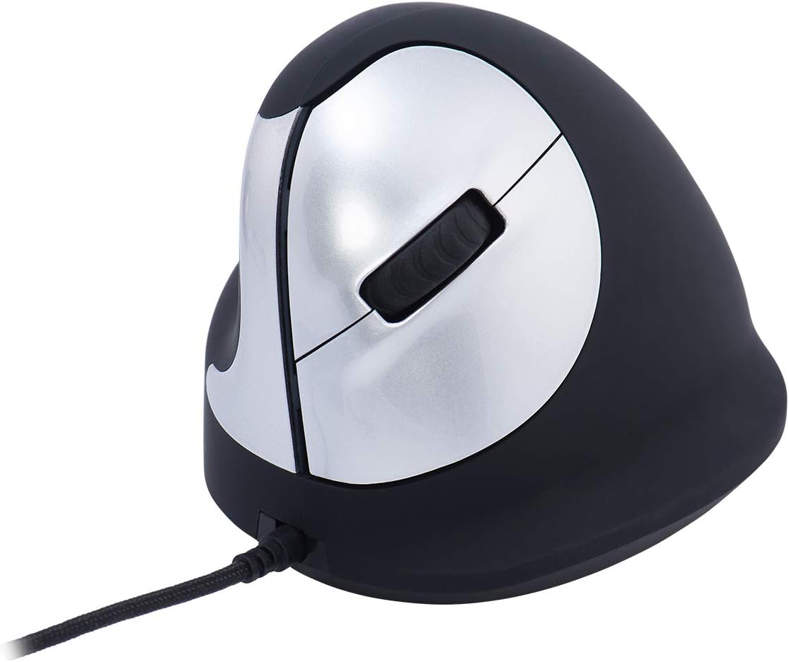 R-Go Tools HE Break Mouse - Ergonomic mouse - Anti-RSI Software - Medium (Hand Size 165-185mm) - Left Handed - Wired Black, RGOBRHESML - Image 4