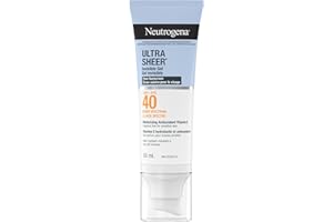 Neutrogena Ultra Sheer Invisible Gel Face Sunscreen SPF 40, Clear Water Resistant Sunscreen for Broad Spectrum UVA/UVB Protec