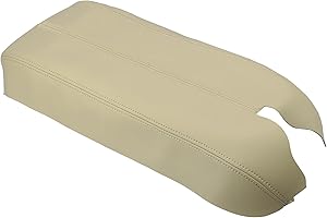X AUTOHAUX Car Center Console Lid Armrest Seat Box Cover Protector Replacement Microfiber Leather for Acura RDX 2007-2012 Arm