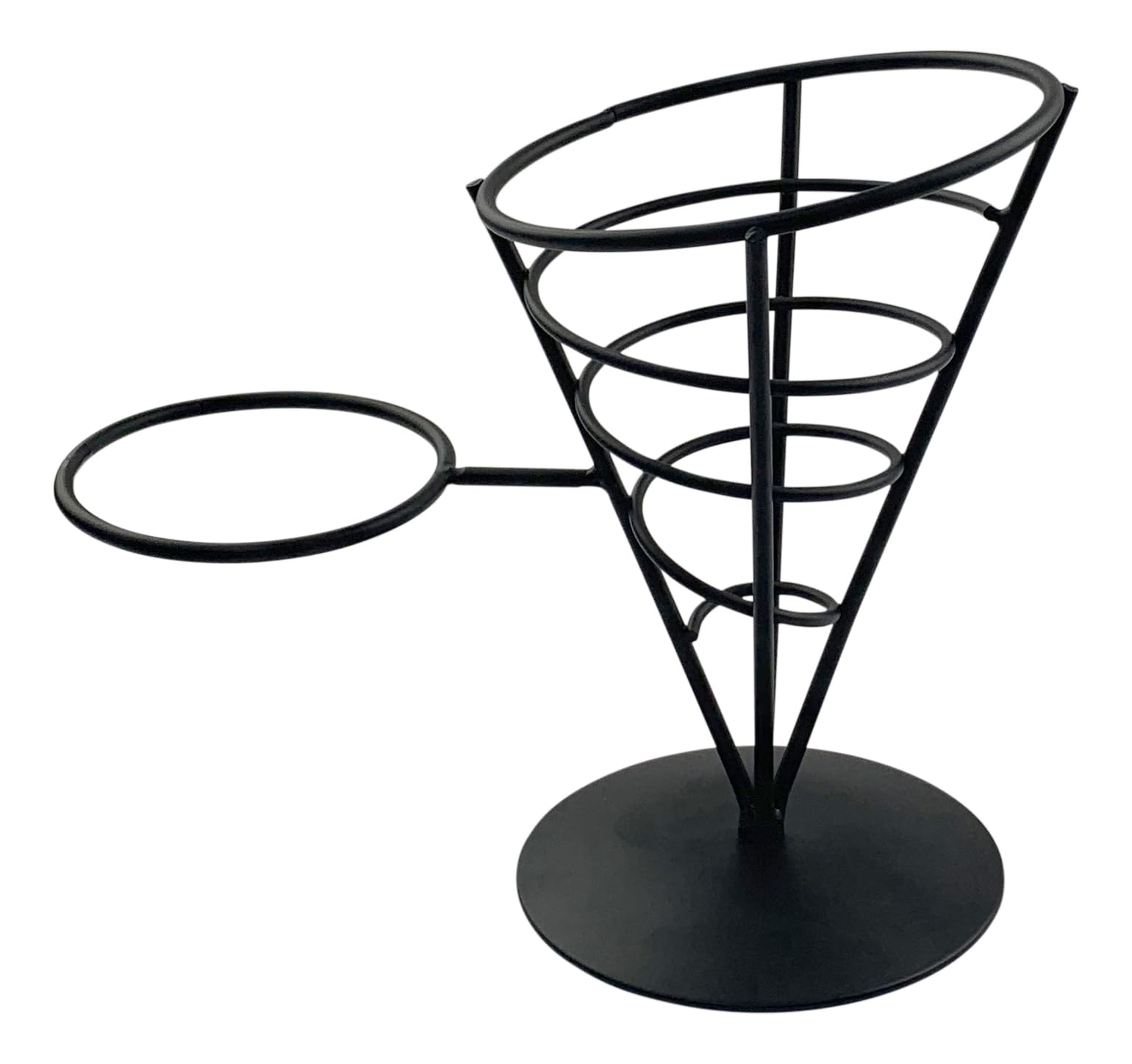 Beaumont French Fry Cone Black Wire c/w Ramekin Holder
