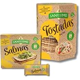 Sanissimo Oven Baked Corn Tostadas &amp; Salmas Crackers Bundle Pack