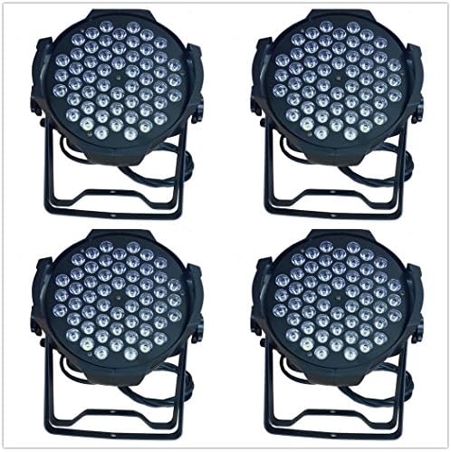 Quality 4pcs 54X3W LED PAR Light RGBW DMX 512 Stage Lighting DJ Disco Projector