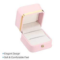 PATIKIL Velvet Ring Box, Single Slot Wedding Ring